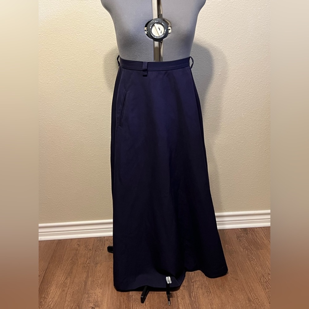 Ellen Tracy Wool high waisted purple skirt goth